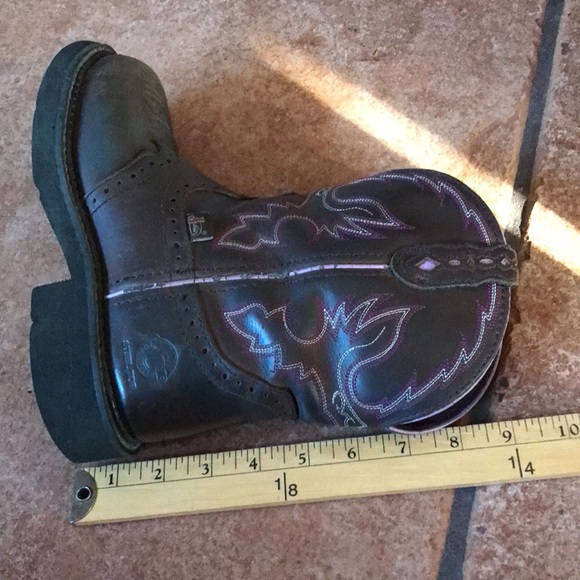 JUSTIN LEATHER BOOTS SIZE 6.5B - Picture 8 of 16